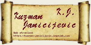 Kuzman Janičijević vizit kartica